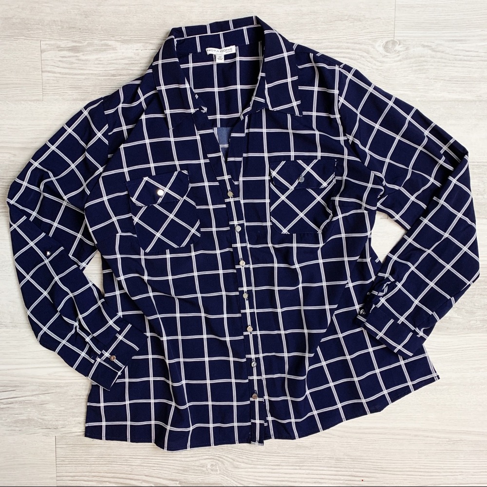 Notations Women’s Button Down Blouse Size 2XL